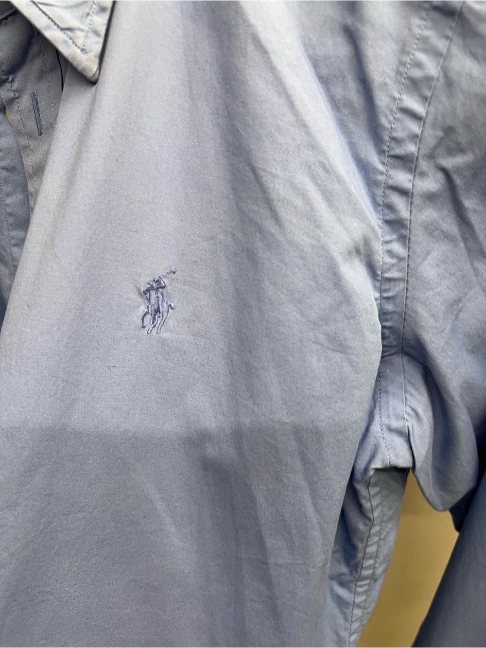 Women’s Light Blue Button-Down Dress Shirt - Picture 3 of 5